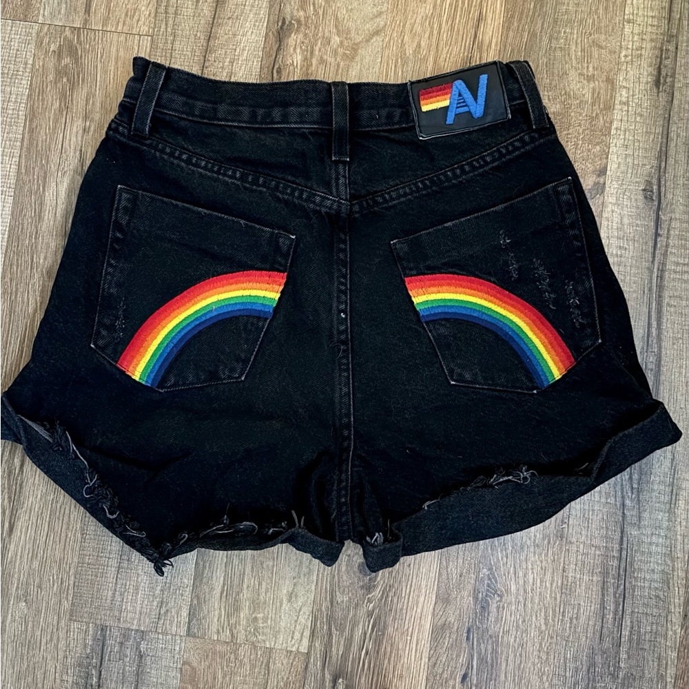 Aviator Nation Distressed Jean shorts